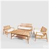 Enzo De Gasperi EDG Enzo de Gasperi Salotto Imperiale Esterno da Giardino 4 Pezzi in Teak