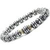 ThurColas Bracciale donna in pietre naturali con perle tibetane in ottone dorato