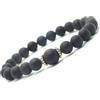 ThurColas Bracciale donna in pietre naturali con perle tibetane in ottone dorato
