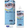 Alovis Unica 6 in 1 - Disinfetta, Conserva, Deterge, Lubrifica, Risciacqua, Rimuove le Proteine. Soluzione per Lenti a Contatto morbide con Acido ialuronico - 360 ml + Portalenti incluso