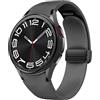 SOLOLUP Cinturino in pelle magnetica per Samsung Galaxy Watch 7/6/5/4/FE 40mm 44mm/6 Classic 43 47mm/5 Pro 45mm/4 Classic 42 46mm，20mm D-Buckle Hybrid Eco-Leather Cinturino sportivo in morbido silicone