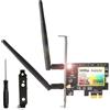 Aeisda Scheda WiFi 6E PCIe 5400Mbps con Bluetooth 5.3, Wi-Fi 6E AX210 Chipset, Aeisda Tri-Bande (6GHz/5GHz/2.4GHz) Scheda di rete Wireless PCI Express Adattatore per PC Fisso Windows 10/11(64 bit)