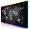 TITANWOLF - New RGB LED Tappetino Mouse Gaming Grande XXXL - 1200x600mm - Mousepad USB - OLED Multi Color - 7 Colori più 4 Effetti - Retro gommato Antiscivolo - Mappa del Mondo
