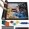 MOZOOSON Tappeto Puzzle Portatile, Tappetino Puzzle Feltro con 6 Puzzle Sorter Accessori, per Bambini e Adulti, 1500 Pezzi