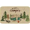 comfoyar Zerbino per Camper, Zerbini da Campeggio Happy Camper, Tappeto Benvenuto con Antiscivolo Supporto in Gomma, Facile da Pulire Zerbino per Decorazione Casa Ingresso Esterno Interno, 43 x 75 cm