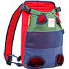 Tineer Zaino per animali domestici,Regolabile Dog Front Legs Out Carrier Backpack Il sacchetto di mano libero Viaggi,Easy-Fit per 5-12KG Piccole Medie Gatti Cani attività all'aperto (Verde blu)
