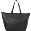 Calvin Klein Donna Borsa Shopper Medium con Zip, Nero (Ck Black Textured), Taglia Unica