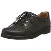 Ganter Sensitiv Karin-k, Scarpe Stringate Derby Donna, Nero (Black 0100), 41 EU X-Larga