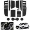 GAFAT Compatibile con Audi Q3 F3 2019-2024 Tappetini Antiscivolo, Q3 Sportback S-Line RS Q3 2023 Tappetini in Gomma per Console Centrale, Cuciture Porte, Accessori Q3 F3 (Bianco)