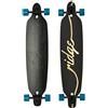 Ridge Skateboards Regal Series Laser Cut Twin Tip Longboards Skateboard, Nero/Blu, 41