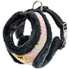Ferplast Pettorina per Cani Gatti NIKITA FUR XS, Traspirante, Soffice Pelliccia Ecologica, Sottopancia Regolabile, Multicolor