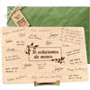 CONTRAXT Tarjeta regalo de despedida madera. Detalle regalo original Tarjeta Despedida trabajo para Compañeros trabajo Profesor maestra en fin de curso Amiga Libro de firmas en madera (Despedida)