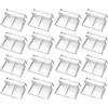 WANGCL 16Pcs Serbatoi di Pesce Clip di Copertura di Vetro Acquari Serbatoio di Pesce Acrilico Clip Trasparente di Coperchio Titolare Universale Clip del Acquario Senza Montatura 6mm Staffa Copertura