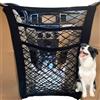 YNR Barriere Cani per Veicoli Rete per Cani da Auto Guardia per Cani Retrattile,Barriere Universali per Animali Domestici,Borsa di Stoccaggio Estensibile a 3 Strati per SUV Camion Veicolo Auto Nero