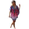 Trillion London Abito Maxi Caftano da Donna in Viscosa e Cotone per la Spiaggia | Copricostume per Bikini e Costume da Bagno | Abbigliamento da Svago per le Vacanze | Taglie UK 6-14, Rosa leopardato