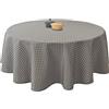 Le linge de Jules Tovaglia Antimacchia Paon anthracite - Rotonda 160 cm
