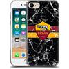 Head Case Designs Licenza Ufficiale AS Roma Marmo Strisce Cresta Custodia Cover in Morbido Gel Compatibile con Apple iPhone 7/8 / SE 2020 & 2022