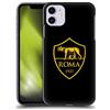 Head Case Designs Licenza Ufficiale AS Roma Nero E Oro Cresta Custodia Cover Dura per Parte Posteriore Compatibile con Apple iPhone 11