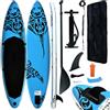 Vidaxl Set Tavola Gonfiabile da SUP 366x76x15 cm Blu