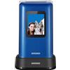 Brondi Amico Prezioso Cellulare a Conchiglia Blu' Blue Dual Sim GSM