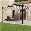 Vidaxl Gazebo con Tetto a Lamelle 3x3 m in Tessuto Crema e Alluminio