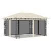 Vidaxl Gazebo con Zanzariera 4x3x2,73 m Crema 180 g/m²