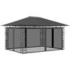 Vidaxl Gazebo con Zanzariera 4x3x2,73 m Antracite 180 g/m²