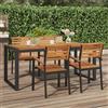 Vidaxl Tavolo Giardino con Gambe a U 180x90x75cm Legno Massello Acacia