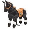animal riding ARP001XS - Cavallo da equitazione Maharaja XS Mini, cavaliere a partire dai 2 anni, altezza sella 40 cm, nero, 48 x 24 x 66 cm