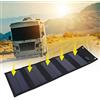 DEWIN Pannello Solare, Portatile Powerbank Caricabatterie Pieghevole Impermeabile da 10W Caricatore di Energia Solare Uscita USB per l'alpinismo Campeggio