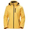 Helly Hansen Donna Crew Hooded Midlayer Jacket, Giallo, M