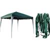 Domus GAZEBO RICHIUDIBILE DOMUS ACCIAIO/POLY VERDE MT 3X3