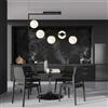 Lampadario da Soffitto SOMA 5 Black Grafite e Black White E14 Colore Bianco