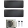 Daikin FTXA42CB FTXA42CB 2MXM50A(9) Climatizzatore Dual Split Parete Stylish Nero/Black WIFI Bluevolution 15+15 Btu R-32