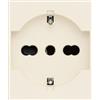 Vimar 30210.C Linea Presa con sistema SICURY universale standard italiano P40, colore canapa, 2 moduli