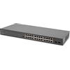 DIGITUS Switch di rete Ethernet Gigabit PoE a 26 porte - Non gestito - 24 porte RJ45 + 2 porte SFP - Budget PoE 370W - Fattore di forma 19 pollici - Nero