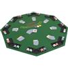 Vidaxl Tavolo da Poker Pieghevole in 4 8 Giocatori Ottagonale Verde