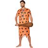 ATOSA 53878 Costume Uomo Caveman Uomo XL Arancione-Carnevale Uomo