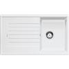 Blanco PRONTA CONSEGNA - SPEDIZIONE IMMEDIATA Lavello 1 Vasca con Gocciolatoio Reversibile Sopratop 86 x 50 cm Silgranit Bianco ZIA 45 SL BLANCO 1516740 516740