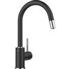 Blanco PRONTA CONSEGNA - SPEDIZIONE IMMEDIATA Miscelatore da Cucina Monocomando con Canna Alta Girevole Doccetta Estraibile Silgranit Antracite Blanco MIDA-S 1521455 - 521455