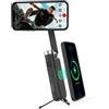 Powervision S1 gimbal smartphone cardanico Treppiede AI Tracking Selfie Caricabatterie Powerbank Supporto per telefono Accessorio da viaggio vlog Kit (Explorer Kit, Nero)