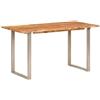 Vidaxl Tavolo da Pranzo 140x70x76 cm Legno Massello di Acacia