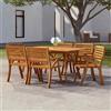 Vidaxl Tavolo da Giardino 150x90x75 cm Legno Massello di Acacia