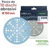 Festool 10pz disco carta abrasiva VOC velcro 48 fori Ø 150mm - Festool®