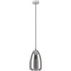 Eglo lampada a sospensione Alobrase, luce a sospensione da sala da pranzo, metallo cromato e vetro fumo nero-trasparente, illuminazione da tavolo a sospensione, attacco E27, Ø 20 cm