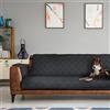 AQPET Smarty copridivano copri divano universale Impermeabile Imbottito Protezione da Animali Resistente allo Sporco,2 posti 180x220 cm, Grigio