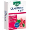ESI - Cranberry Cyst, Integratore Alimentare con Uva Ursina, Utile per la Funzionalità delle Vie Urinarie e il Drenaggio dei Liquidi Corporei, Senza Glutine e Vegano, 30 Ovalette