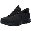 Skechers Summits Key Pace - Mocassini da Uomo Senza Lacci, Nero/Nero, 10.5 Wide