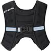 TREXO Giubbotto Zavorrato 5 kg Gilet Tattico per Gym e Palestra in casa Gilet Donna e Uomo con Misura Universale e Cinghie Riflettenti con Pesi Palestra Allenamento Calisthenics Forza Nero WV-05