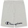 Champion Legacy Authentic Pants PRO Jersey Split Logo Bermuda Pantaloncini, Grigio Melange Chiaro, M Uomo